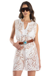 ABITO DONNA  BIANCO PF162A 001 PIN UP